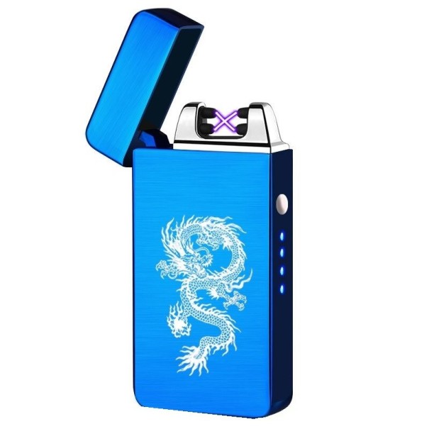 Accendino al plasma con drago P3428 blu