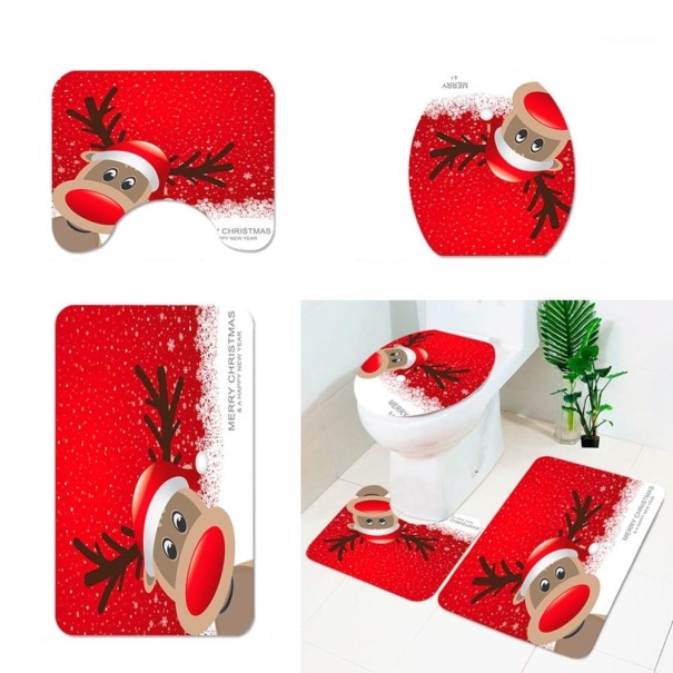 Accesorios de baño navideños 3 piezas 1