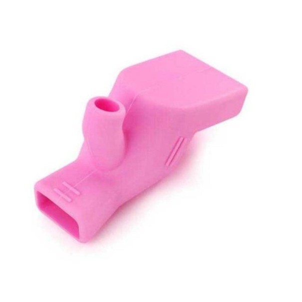Accessoire en silicone pour robinet rose