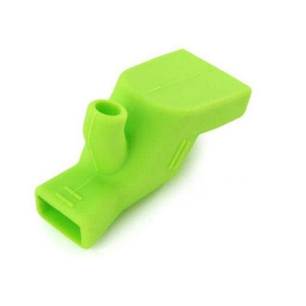 Accessorio in silicone per rubinetto verde