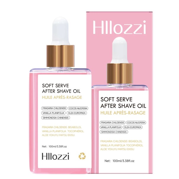 Aceite después de afeitar fresa y vainilla 100 ml cuidado hidratante para todo tipo de piel piel suave y brillante sin sensación grasa 1