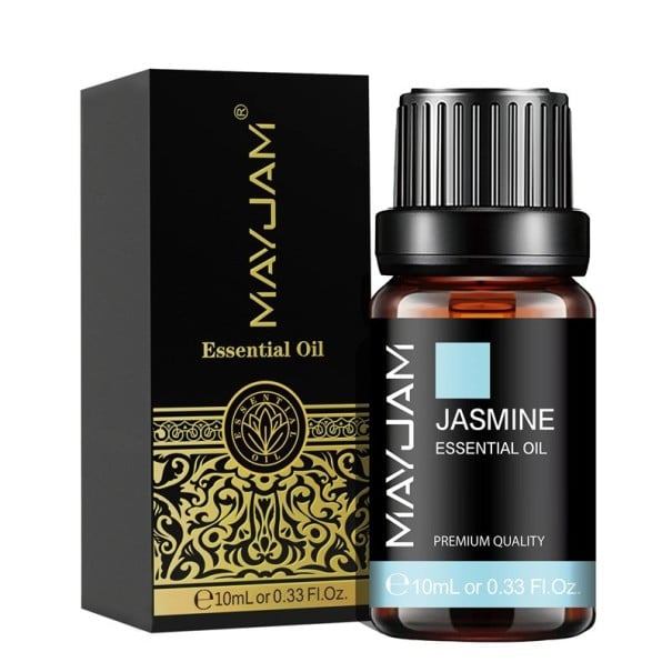 Aceite esencial 10 ml Aceite aromático de calidad para difusor y lámpara de aroma Fragancia para hacer velas Fragancia natural Relajación Jasmine