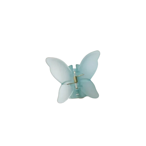 Acetat sommerfugl hårklips 5,5x9 cm Farverig fransk retro elegant hårnål Dame hårtilbehør Plast dekoration Styling blå