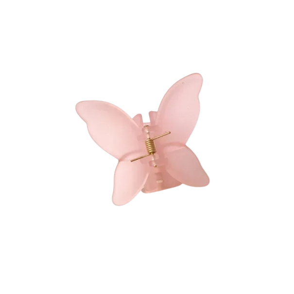 Acetate Butterfly Hair Clip 5.5x9 cm Colourful French Retro Elegant Hair Accessory Women's Hair Accessories Plastic Decoration Styling pink