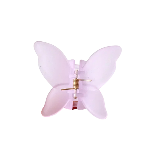 Acetátový motýlí drápek do vlasů 5,5x9 cm Barevná francouzská retro elegantní sponka Dámské vlasové doplňky Plastová ozdoba Styling fialová