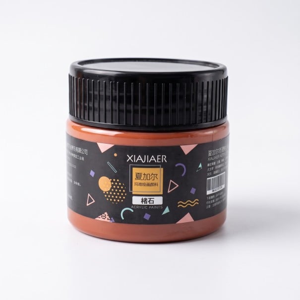 Acrylfarbe 100 ml Ausgezeichnete Haftung und Widerstandsfähigkeit Ohne hochriskante Chemikalien Für Leinwand, Glas und Papier Für braun