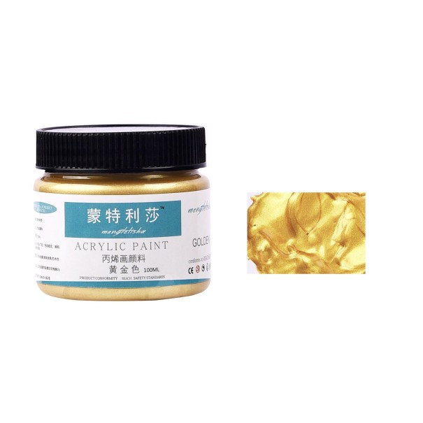 Acrylfarbe 100 ml golden