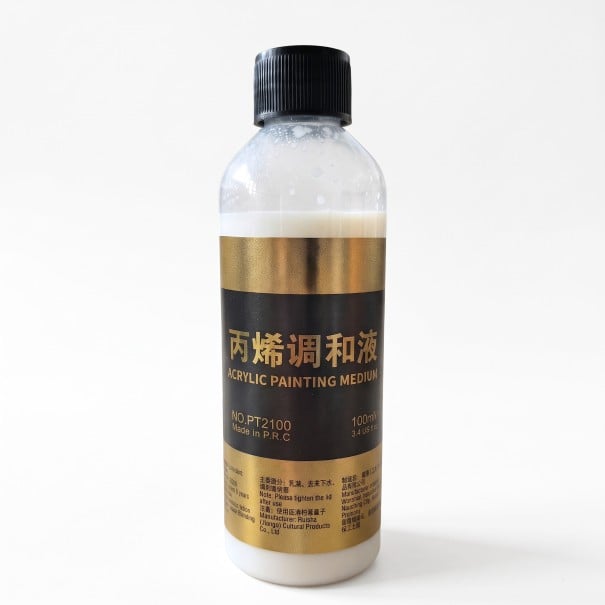 Acrylfarbenverdünner 100 ml Medium zur Verbesserung der Fließfähigkeit und Verteilung Einstellung von Glanz und Transparenz Für Leinwand, Holz oder andere Oberflächen 1