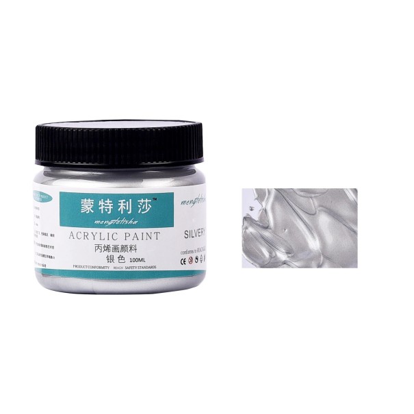 Acrylic Paint 100 ml silver