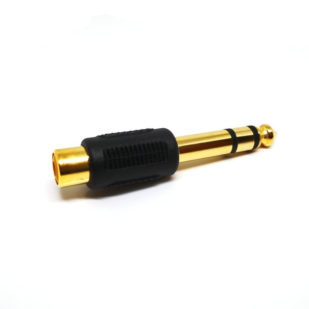 Adaptador 3 pólos 6.35mm jack para RCA M/F 1