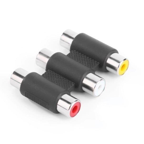 Adaptador 3x RCA F/F 1 un