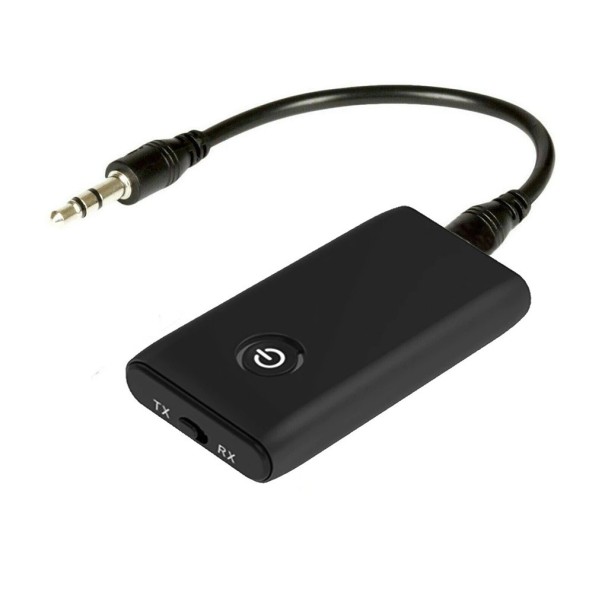 Adaptador bluetooth 5.0 sem fios 2 em 1 receptor e transmissor de som Conector jack de 3,5 mm Bateria de 300 mAh Duração de 5 horas Carga de 2 horas 1