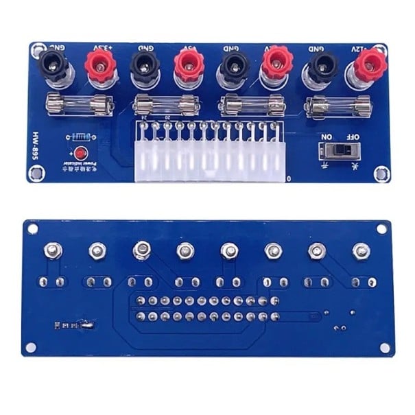 Adaptador de Alimentação ATX XH-M229 com Placa de Barramento de 24 pinos e Terminal de Saída Módulo de Alimentação para Chassis de PC 3,3V 5V 12V 24V 1
