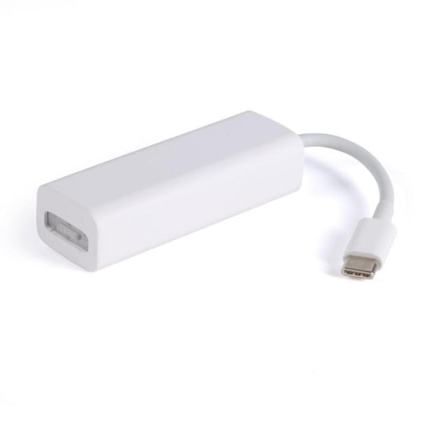 Adaptador de MagSafe 2 hembra a USB-C macho para cargar dispositivos con USB-C desde el cargador MagSafe 2 Salida hasta 60 W Carcasa blanco