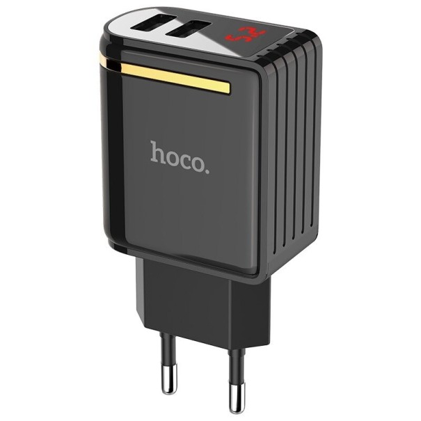 Adaptador de Rede Dual USB K778 preto
