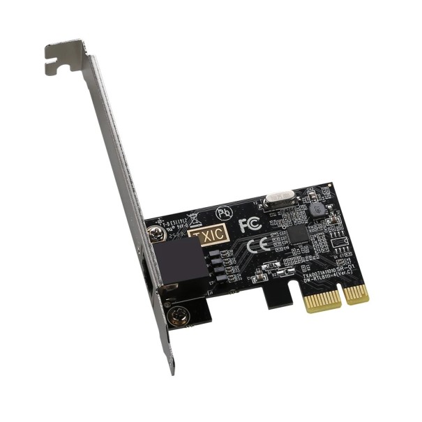 Adaptador de rede PCI-E gigabit 1000Mbps RJ45 LAN Realtek RTL8111E para computadores de secretária Windows Linux 1