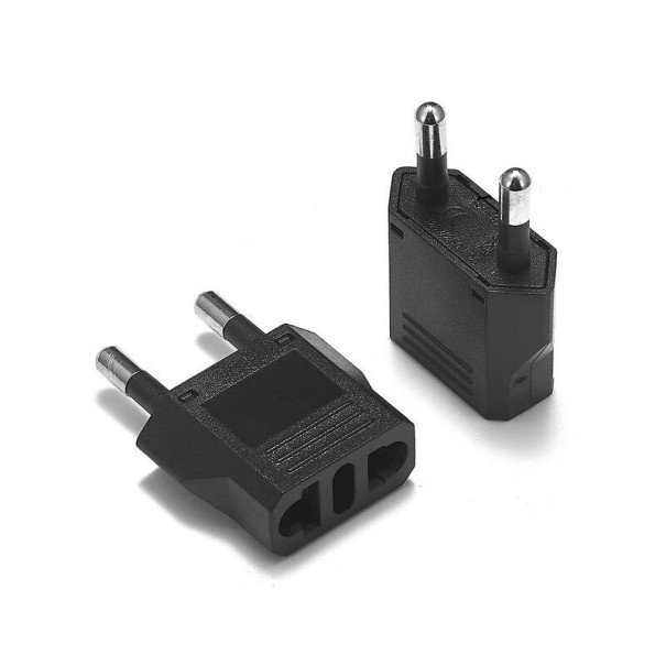 Adaptador de rede US/EU 10 pcs preto