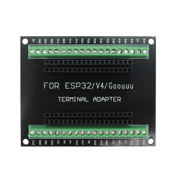 Adaptador de terminal para placa de desarrollo ESP32-32D/32U 38Pin Módulo con conector y bornes de tornillo para fácil conexión de cables 1