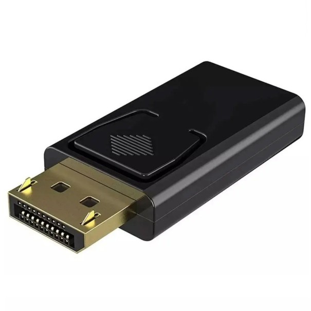 Adaptador DisplayPort a HDMI 1080p Adaptador para monitor y TV Conversor de señal Plug &amp; Play Transmisión de imagen y sonido de alta calidad 1