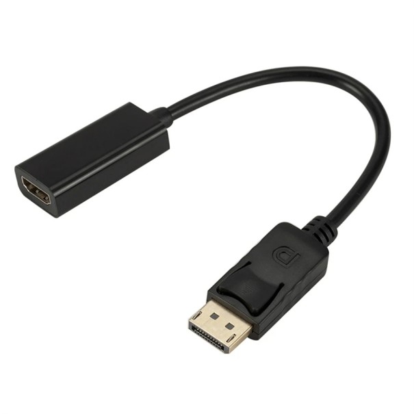 Adaptador DisplayPort macho a HDMI hembra 1080p Adaptador DP a HDMI Convertidor PC Portátil Monitor TV Plug &amp; Play Transmisión de imagen y sonido 1