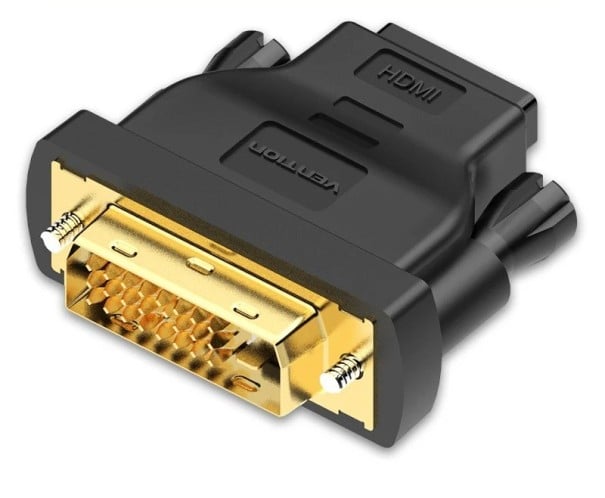 Adaptador DVI 24+1 Macho a HDMI Hembra Convertidor Bidireccional Full HD 1080p para Monitor TV Conector 1