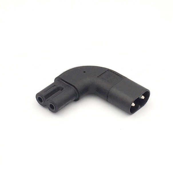 Adaptador IEC C7 a C8 macho/hembra negro