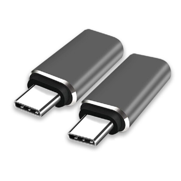 Adaptador Lightning USB-C a Apple iPhone 2 uds. negro
