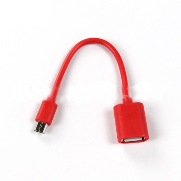 Adaptador micro USB a USB K68 rojo
