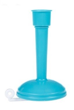 Adaptador para torneira J724 azul 10,5 cm x  6,5 cm