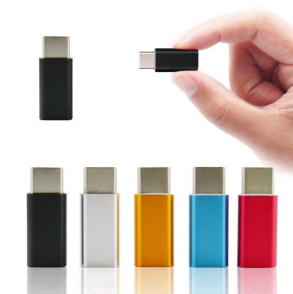 Adaptador USB-C a Micro USB K126 plateado