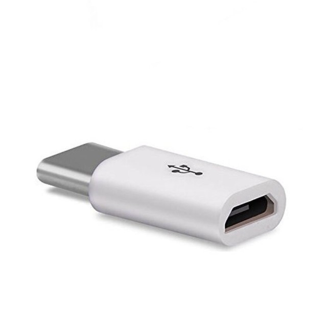 Adaptador USB-C para Micro USB 10 unid branco