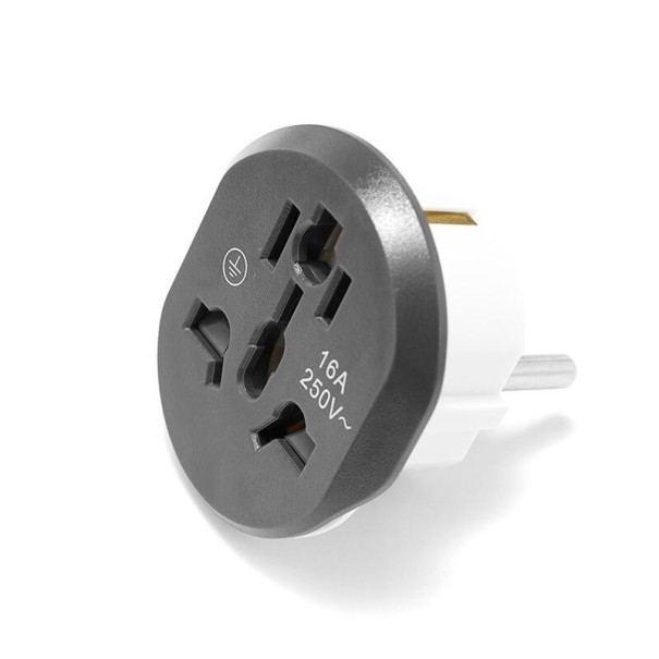 Adaptateur de voyage universel noir