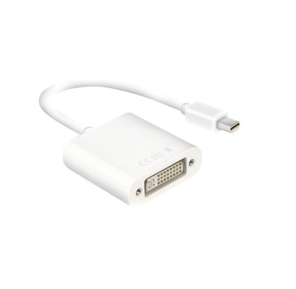 Adaptateur Mini DisplayPort vers DVI-I pour connecter un moniteur à un ordinateur ou un ordinateur portable Résolution jusqu'à 1080p Longueur 15 cm 1