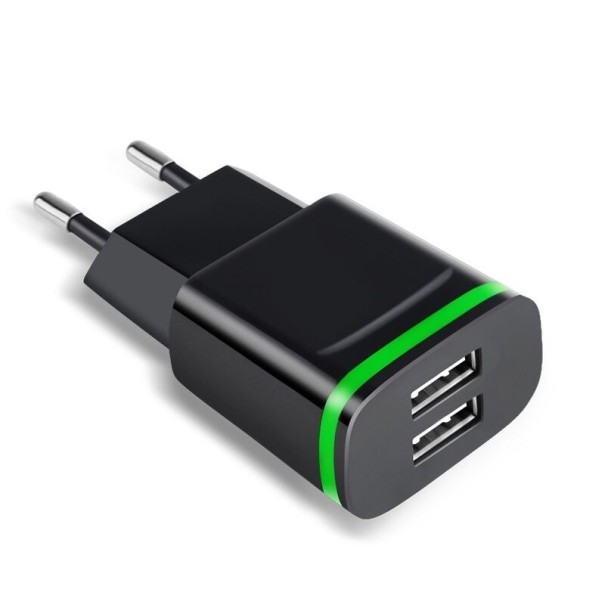 Adaptateur secteur Dual USB K710 noir