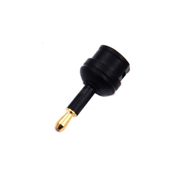 Adaptateur Toslink vers jack 3,5 mm pour transmission optique du son Emballage de 2 pièces Design compact noir avec contact doré 1