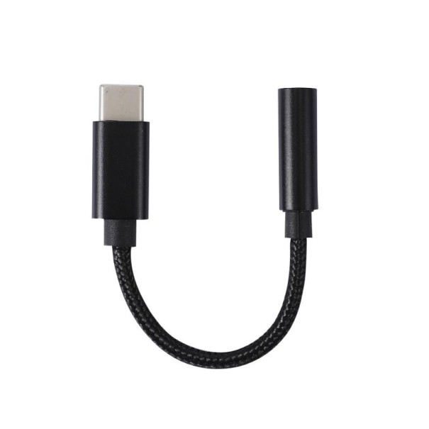 Adaptateur USB-C vers jack 3,5 mm noir
