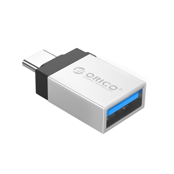 Adaptateur USB-C vers USB 3.0 argenté
