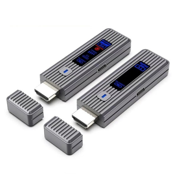 Adaptator wireless HDMI 1080P pentru recepție și transmisie TV Stick 50M compatibil cu camere, laptopuri, monitoare, extensor de semnal fără cablu 1