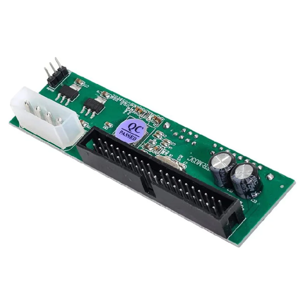 Adapter 2.5" SATA Female to 3.5" IDE Male 40pin with 4pin Power Connector Compatible with Windows and Linux 9.8 x 2.8 cm 1