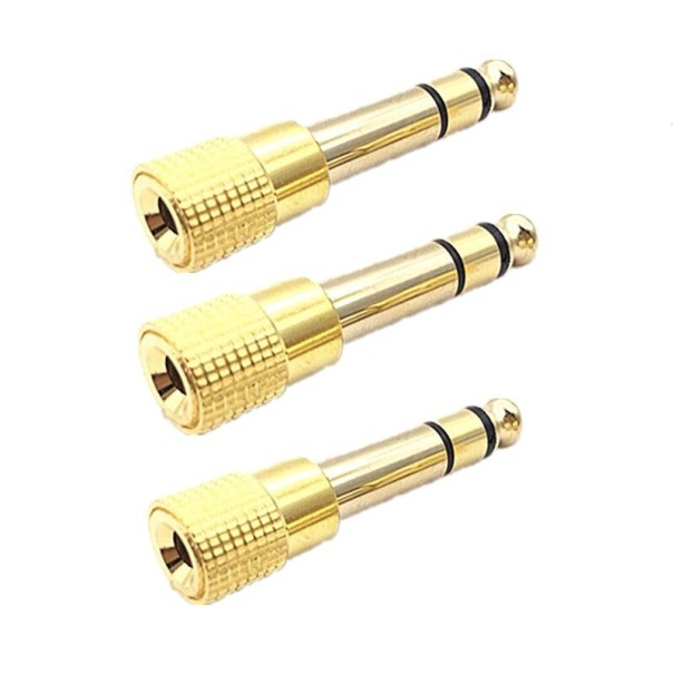 Adapter 6,35 mm-es jack-3,5 mm-es jack M / F C1181 3 db