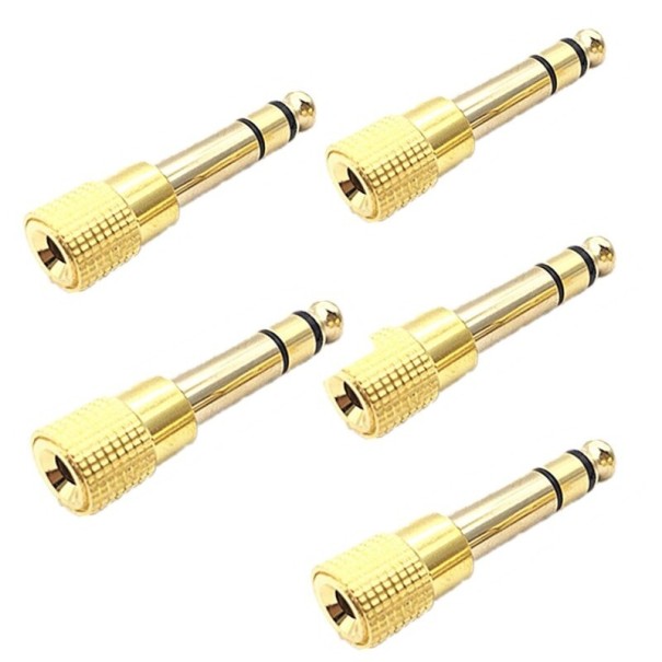 Adapter 6,35 mm jack till 3,5 mm jack M/F C1181 5 st