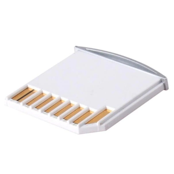 Adapter microSD naar SD voor MacBook Air en MacBook Pro inclusief Retina Korte adapter voor microSD-geheugenkaarten naar SD-slot Witte kunststof 1