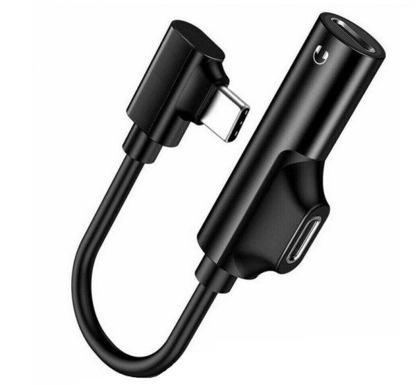 Adaptér pro USB-C na 3,5mm jack / USB-C K129 černá