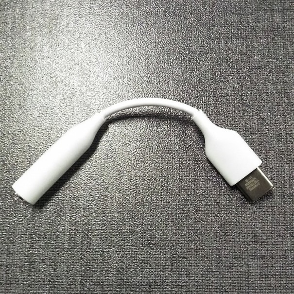 Adaptér USB-C na 3,5 mm jack K7 biela