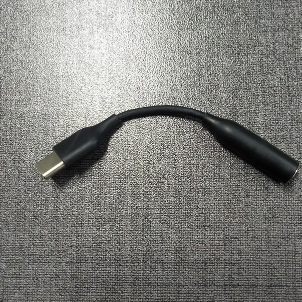 Adaptér USB-C na 3,5 mm jack K7 čierna