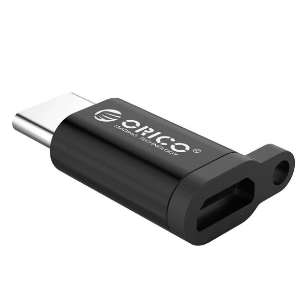 Adapter USB-C naar Micro USB J46 zwart