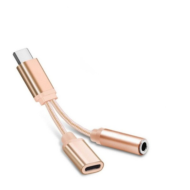 Adapter USB-C til 3,5 mm stik / USB-C guld