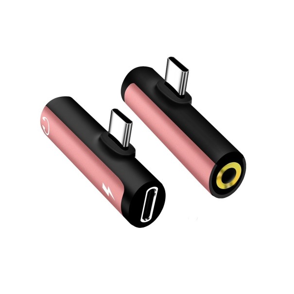 Adapter USB-C til 3,5 mm stik / USB-C K113 rosa