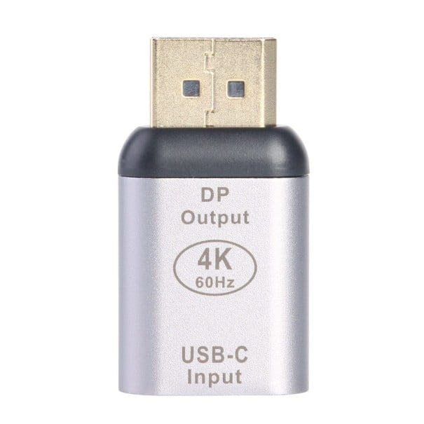 Adapter USB-C Weiblich auf DisplayPort Männlich zur Verbindung mit einem Monitor mit DisplayPort-Eingang Auflösung 4K bei 60 Hz Gehäuse 1