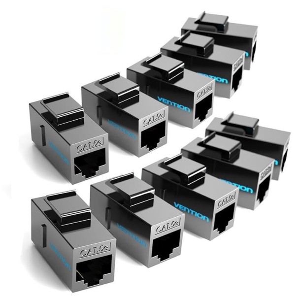 Adapter voor CAT 5e RJ45 F/F 10 st.